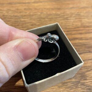 Silver Octopus ring